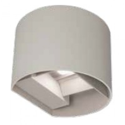 Φωτιστικό Επίτοιχο Απλίκα LED 10W 230V 1100lm CCT Αλουμινίου Γκρι IP65 17-05204-10